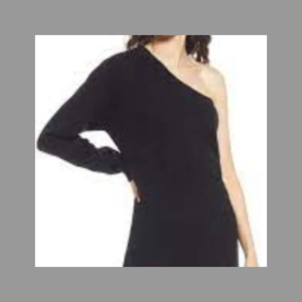 NWT Open Edit One Shoulder Sweater Dress Size XL